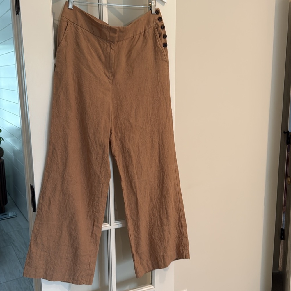 Talbots Linen Pants size 12 pockets